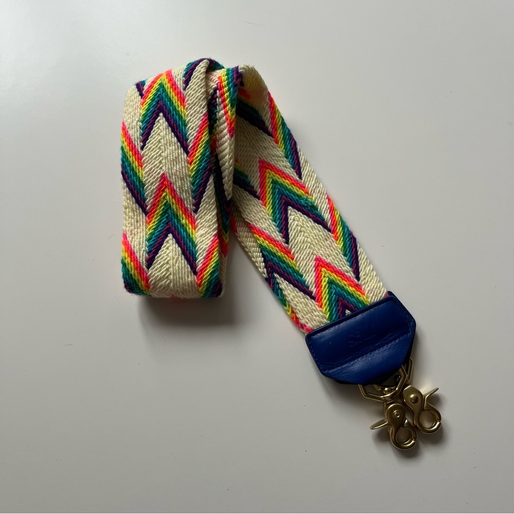 41” Pride Salt Strap with leather tabs and brass hardware